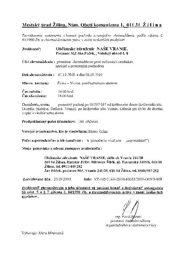 Zaevidovanie prostestného pochodu na MsÚ Žilina-Page-1.jpg